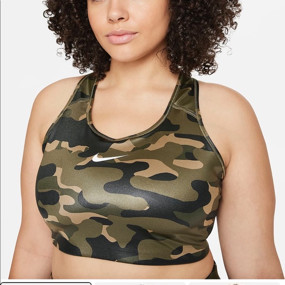 Nike Other - NIKE Women's Medium-Support Non-Padded Camo Shine Sports Bra Size M